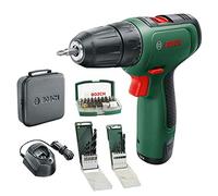 Bosch taladro/atornillador a batería EasyDrill 1200 (batería de 2,0 Ah, sistema de 12 V, juego de brocas y puntas de atornillar, en funda blanda) - Amazon Edición
