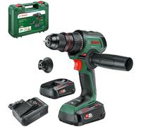 Bosch Taladro/atornillador con batería AdvancedDrill 18V-80 (taladrar/atornillar; sist. 18V; 78 Nm; portabrocas met.; caperuza magn.; empuñadura adic.; dos baterías y cargador)
