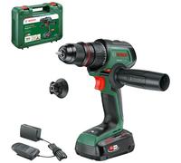 Bosch Taladro/atornillador con batería AdvancedDrill 18V-80 (taladrar/atornillar; sist. 18V; 78 Nm; portabrocas 13 mm; caperuza magn.; empuñadura adic.; con batería y cargador)