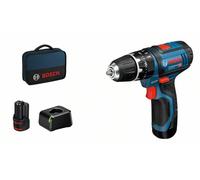 Bosch Taladro de Batería GSB 12V-15, Con 2x 2.0Ah Ión Litio 06019B690H