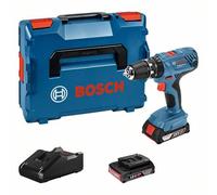 Bosch Taladro de Batería GSB 18V-21, Con 2x 2.0Ah Batería de Ión Litio , L-BOXX