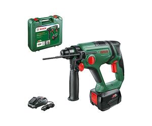 Bosch Taladro Percutor A Batería Universalhammer 18V (1 Batería De 4,0 Ah, Sistema De 18V; Taladrado/Taladrado Con Percutor/Cincelado; Energía De Impacto 2 J, Sds Plus, Maletín De Transporte)