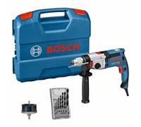 Bosch Taladro Percutor Gsb 24-2, Con 7-teiligem Juego, Set Sierra de Perforar