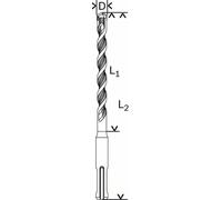 BOSCH Taladro percutor SDS-plus-1 18 x 200 x 260 mm 2608680288