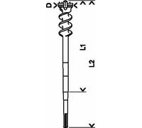 Bosch Brocas para taladros pasantes sds max-9 break through