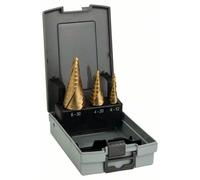 Bosch Taladros de Paso Hss-Tin-Set, 3-teilig, 4-12MM, 4 - 20 MM, 6-30 MM