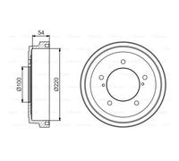 BOSCH Tambores De Freno Traseros Para Suzuki Jimny Todoterreno Cerrado Grand