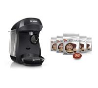 Bosch TAS1002N TASSIMO Happy Cafetera de Cápsulas, 1400 W, Color Negro + Tassimo Cápsulas de Café Marcilla Espresso - 5 Paquetes de 16 Cápsulas: Total 80 Unidades