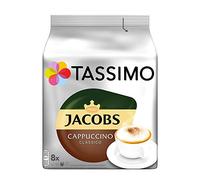 BOSCH Tassimo Jacobs Cappuccino, cápsulas de café, café tostado molido, 5 x 16 T-Discs