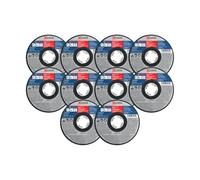 BOSCH TCWX1S450P10 - Ruedas de corte de metal y acero inoxidable X-Lock® de 4-1/2 pulgadas, paquete de 10, grano 60, tipo 1/41