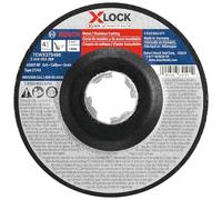 BOSCH TCWX27S450-25 piezas de 4-1/2 pulg. x 0.04 pulgadas. X-Lock Arbor tipo 27A (ISO 42) rueda abrasiva de corte rápido de metal y acero inoxidable de grano 60