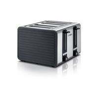 Bosch TAT7S45 tostadora 4 rebanada(s) 1800 W Negro, Acero inoxidable