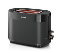 Bosch - Tostadora compacta con rejilla recalentadora integrada, con función de descongelación, apagado automático, función lift, centrado del pan, ideal para 2, TAT2M123