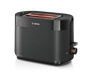 Bosch - Tostadora compacta con rejilla recalentadora integrada, con función de descongelación, apagado automático, función lift, centrado del pan, ideal para 2, TAT2M123