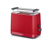 Bosch, Tostadora, MyMoment, 2 rebanadas, HighLift, Rojo, TAT3M124 | Expulsa las tostadas para que no te quemes y soporte para calentar panecillos.