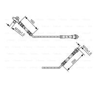BOSCH Tubo Flexible de Frenos Freno Trasero Izquierdo para BMW X5 1 987 476 054