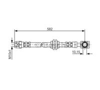 BOSCH Tubo Flexible de Frenos Línea Delantera para Mini Cabriolet 1 987 476 991