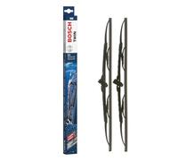 Bosch Twin 500 Limpiaparabrisas Frontal, 50 cm / 50 cm | Set de Escobillas de Recambio para una mayor seguridad en la conducción - con Adaptador Quick-Clip Premontado