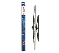 Bosch Twin 605 Limpiaparabrisas Frontal, 60 cm / 34 cm | Set de Escobillas de Recambio para una mayor seguridad en la conducción - con Adaptador Quick-Clip Premontado