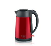 Bosch TWK3P424 - Hervidor de Acero Inoxidable DesignLine 1,7 Litros 2400 W Rojo