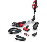 Bosch BBS711ANM aspiradora de pie y escoba eléctrica Aspiradora escoba Batería Secar Sin bolsa 0,3 L Negro, Rojo, Acero inoxidable
