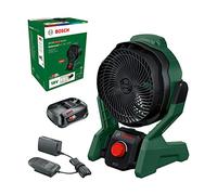 Bosch Ventilador portátil sin cable UniversalFan 18V-1000 (1 batería de 2,0 Ah, sistema de 18 voltios, para bricolaje, camping y más, volumen de flujo de aire: 1000 m³/h, en caja)