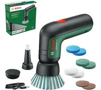 Bosch Cepillo de Limpieza eléctrico UniversalBrush (Incluye batería de 3,6 V integrada, 1 Cable Micro USB y 4 Accesorios de Limpieza, en Caja de cartón)