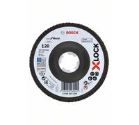 BOSCH X-LOCK Muelas abrasivas de láminas del sistema Best for Metal Ø 115 mm, G 120, X571, versión curvada, fibra de vidrio 2608619200