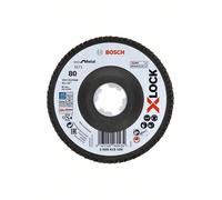 BOSCH X-LOCK Muelas abrasivas de láminas del sistema Best for Metal Ø 115 mm, G 80, X571, versión curvada, fibra de vidrio 2608619199