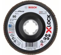 BOSCH X-LOCK Muelas abrasivas de láminas del sistema Best for Metal Ø 115 mm, G 80, X571, versión curvada, plástico 2608621765