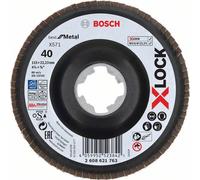 BOSCH X-LOCK Muelas abrasivas de láminas del sistema Best for Metal Ø 115 mm, G 40, X571, versión curvada, plástico 2608621763