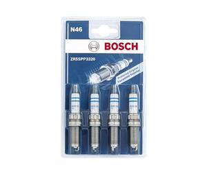 Bosch ZR5SPP3320 (N46) - Bujías de níquel Doble Platino - kit de 4
