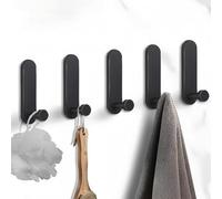 Bosdontek Ganchos Adhesivos Para Pared, 5 Piezas Perchero Adhesivo Colgador Toalla Baño Adhesivo, Percha Adhesiva Sin Taladro Resistentes Colgadores De Toallas Perchero Adhesivas para Baño/Cocina