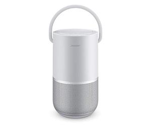 Bose Portable Smart Speaker - Altavoz portátil con control de voz Alexa integrado, Color Plata