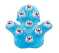 Boseen - Pelota de masaje portátil para aliviar el dolor muscular, espalda, cuello, articulación, pie, hombro, pierna, herramienta de masaje con forma de palma, diseño portátil, color azul