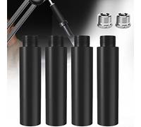 Boseen Tubo de extensión de soporte de micrófono, 5/8 pulgadas hembra a 5/8 pulgadas macho varilla de extensión de micrófono para soportes de escritorio y soporte de brazo, 4 piezas
