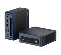 BOSGAME E7 Mini PC, Intel Core 3 100U 16GB DDR4 512GB PCIe SSD | 6C/8T, up to 4.7GHz, Wi-Fi 6/ BT 5.2/ Dual RJ45 LAN, Win 11 Pro 4K Triple Display Mini Computers for Office/Home
