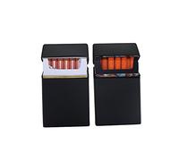 Boshiho Silicona Cigarrillo Caja Cubierta De Cigarrillo Suave Cigarrillo Suave Caja De Estilo De Diseño De Moda Paquete Completo Cubierta De Protección 2 Pcs (Negro)