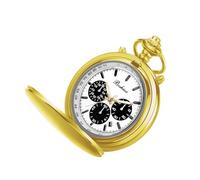 BOSHIYA Reloj de bolsillo de cuarzo suave para hombre, clásico, multifuncional, pequeño, segundo disco y fecha, reloj de bolsillo con cadena, Navidad, graduación, regalo de cumpleaños
