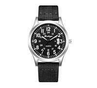BOSHIYA Reloj unisex para hombre deportivo al aire libre, correa de nailon, reloj de moda que brilla en la oscuridad, reloj analógico de cuarzo para hombre, impermeable, táctico casual, Blanco