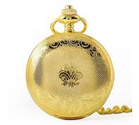 BOSHIYA Relojes de bolsillo mecánicos vintage para hombre, luminoso, steampunk, reloj de bolsillo con cadena, esfera de esqueleto negro, números romanos, reloj de bolsillo, regalo para el día del