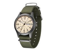 BOSHIYA Relojes militares unisex deportivos con correa de nailon luminoso, analógico, de cuarzo, impermeable, militar, táctico, campo, casual, reloj de pulsera, Amarillo Verde