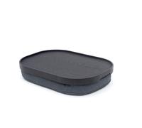 Bosign Bandeja de regazo CurveLine™ antideslizante 47x34 cm Negro sauce-gris