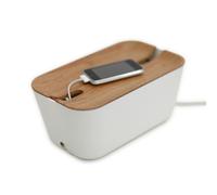Bosign Caja para cables Cable Organiser M tapa impresión madera