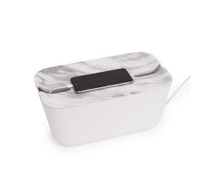 Bosign Caja para cables Cable Organiser M tapa impresión mármol