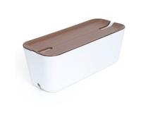 Bosign Caja para cables Cable Organiser XL decoración de madera oscura