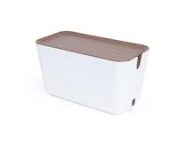 Bosign Colector de cables Cable Organiser XXL decoración de madera oscura