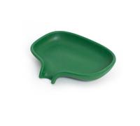 Bosign Jabonera silicona con pico para goteo Verde oscuro