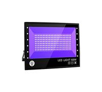 BOSITE 100W LED Luz Negra,Luz Ultravioleta LED Con Enchufe IP66 Impermeable Foco Fluorescente Exterior,Lampara Luz Foco UV Luz Negra para Halloween,Bar,Club,DJ Discoteca,Fiesta,Pinta Corporal