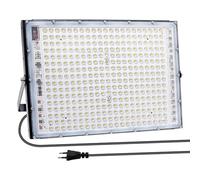 BOSITE Foco LED Exterior 300W, 30000LM Foco Proyector Led, 6500K Luz Fría, Proyector led Exterior, IP65 Impermeable, Luz led exterior para Patio Jardín Garaje Estadio